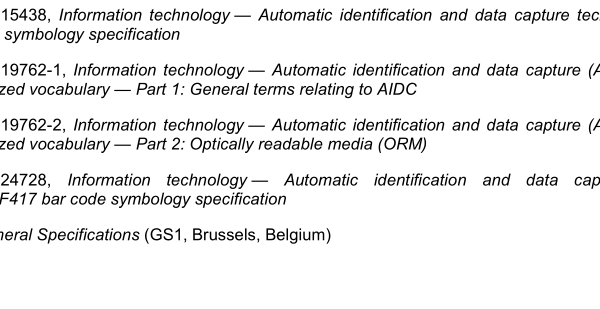 ISO IEC 24723:2010 pdf download – Information technology — Automatic identification and data capture techniques — GS1 Composite bar code symbology specification