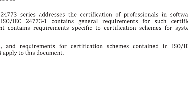 ISO IEC 24773-3:2021 pdf download – Software and systems engineering — Certification of software and systems engineering professionals — Part 3: Systems engineering